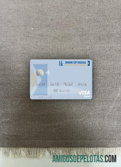 Ruanda Bank Of Kigali Visa Cartão de Débito Photolook Front baixar para verificação